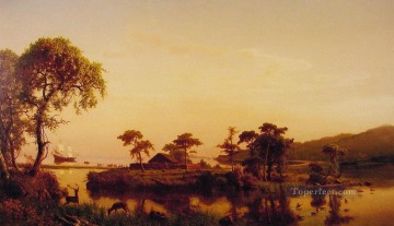  Kal Pintura - Gosnold en Cuttyhunk Albert Bierstadt